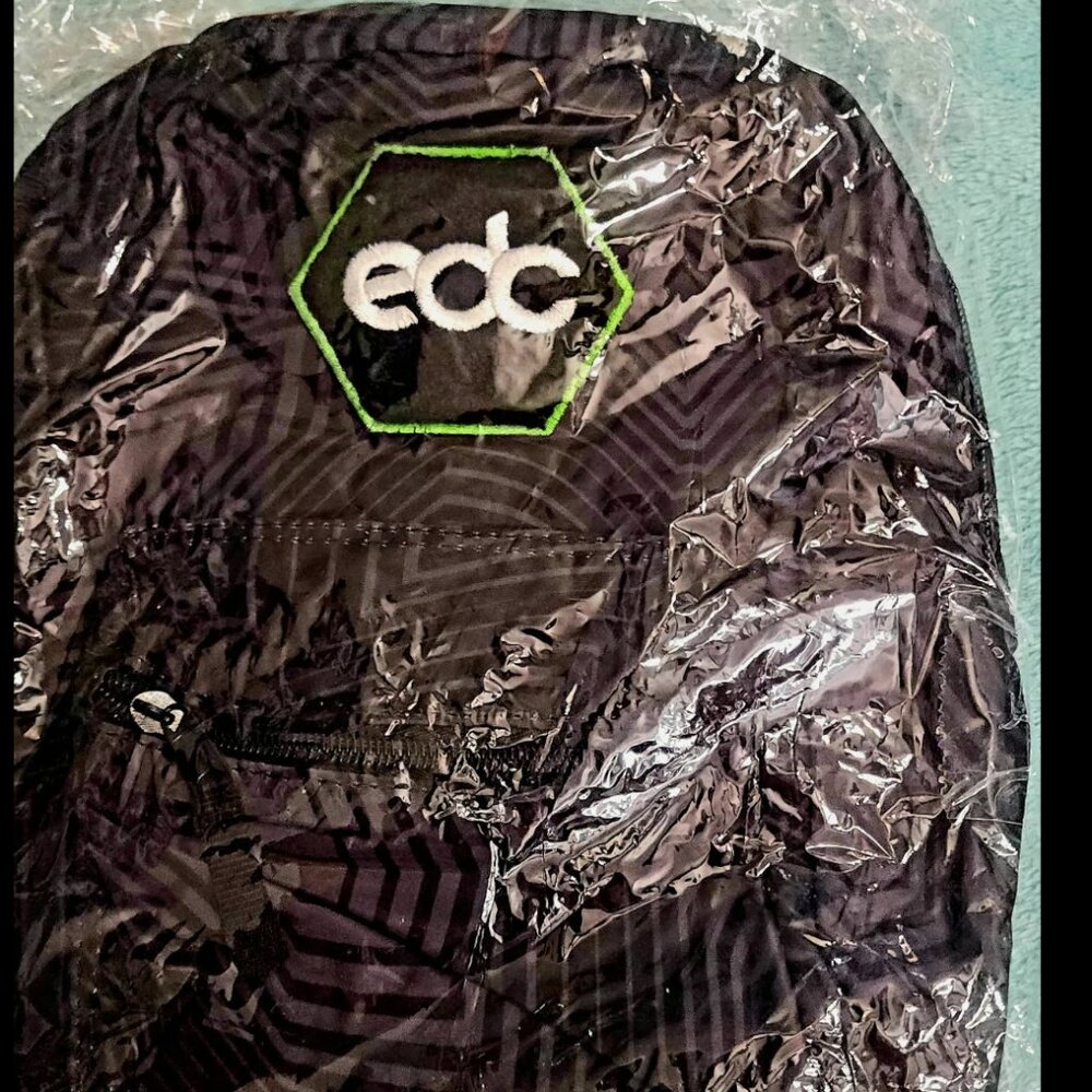 vintage EDC black mini backpack